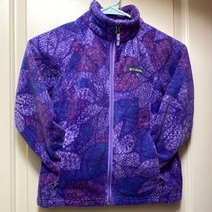 Multi Colored Columbia Girls Fleece Jacket